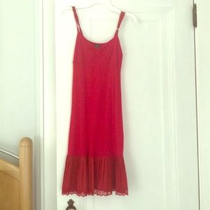 Free People red slip dress (Size XS)